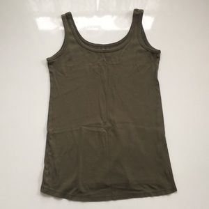 Like new, olive maternity tank